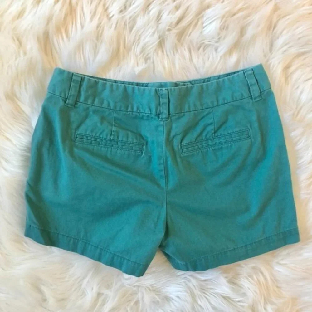Loft Green 100% Cotton Shorts 0 - Picture 6 of 6